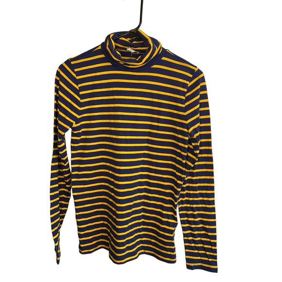 J. Crew Factory Tops - NWT J Crew Striped Turtle Neck Tee Shirt Women's XS